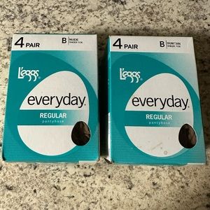 Leggs / 2 boxes/ B Nude & suntan